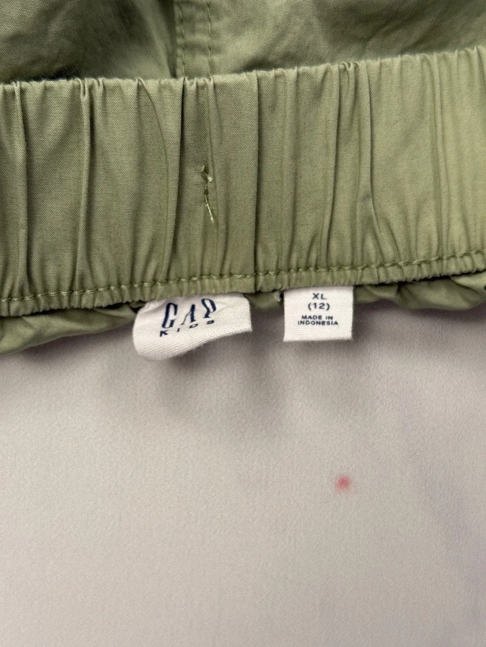 GAP Kids Cargo Pants Green Elastic Waistband - Boys XL